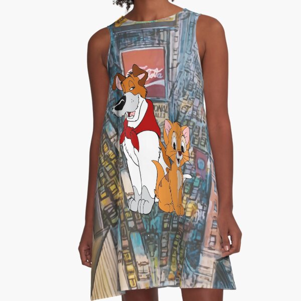 Oliver and Dodger - New York Time Square A-Line Dress