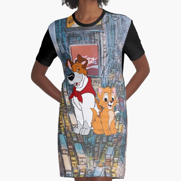 Oliver and Dodger - New York Time Square Graphic T-Shirt Dress
