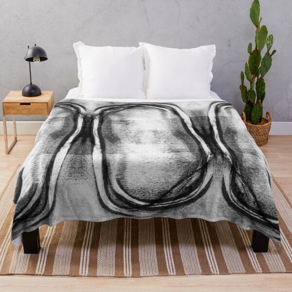 Item preview, Black and White Horizontal Modern Geometric Abstract "Stacked" designed and sold by Janine Aykens.