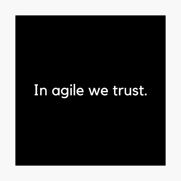 Artikel-Vorschau von In agile we trust, designt und verkauft von Artsy AF.