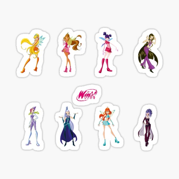 The Trix Trio - Winx Club Sticker Vinyl Waterproof Sticker Decal Car Laptop  Wall Window Bumper Sticker 5