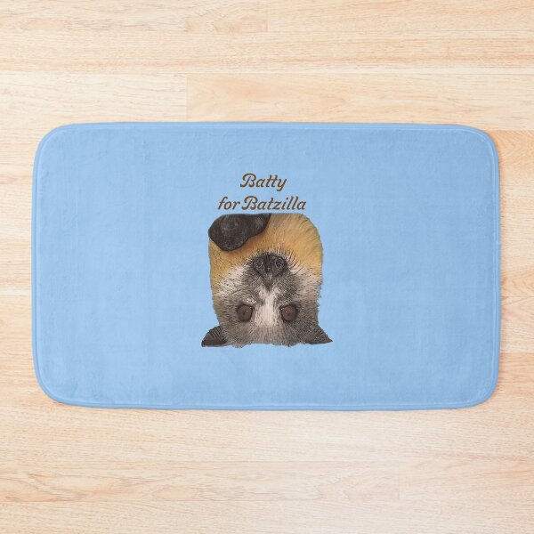 Item preview, Batzilla - Batty for Batzilla baby blue background   designed and sold by batzilla.