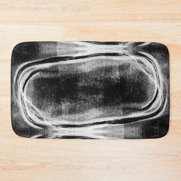 Item preview, White on Black Modern Geometric Abstract "Stacked II" designed and sold by Janine Aykens.