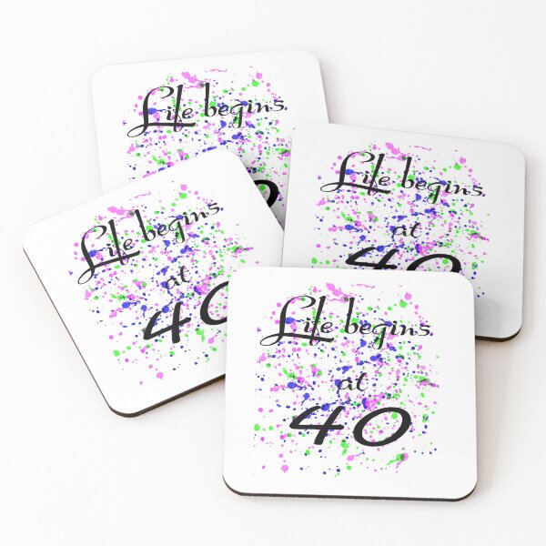 Item preview, Life begins at 40 designed and sold by Louise Bastard.