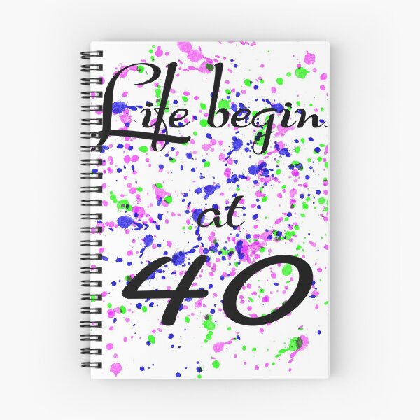 Item preview, Life begins at 40 designed and sold by Louise Bastard.