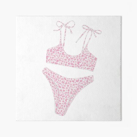 Pink and white cheetah clearance bikini