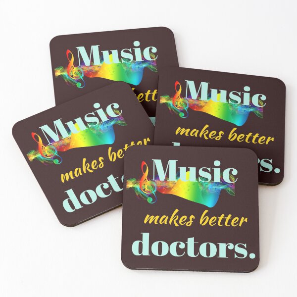 Item preview, Music makes better doctors. designed and sold by doctors-apparel.