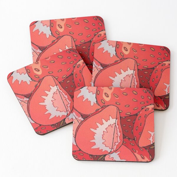 Item preview, Kawaii Anime Glazed Strawberry Fresh Fruit Aesthetic designed and sold by vibeytees.
