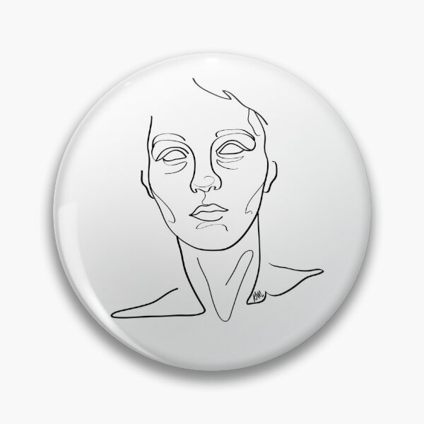 Item preview, Abstract Portrait | Simple Line Art Face in Black | Minimalist Portrait designed and sold by Karli Mogen.