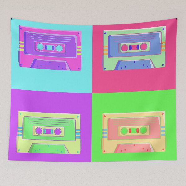 Item preview, colourblock cassette tapes designed and sold by purplehue.