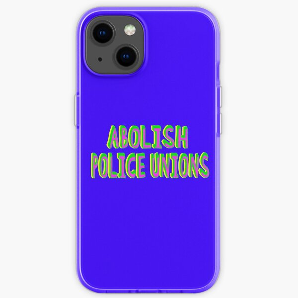 Abolish Police Unions (pink and blue) iPhone Soft Case
