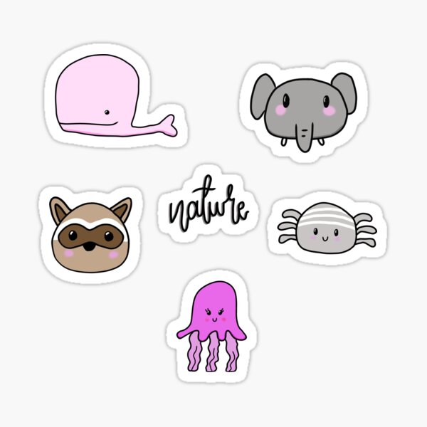 Animal Sticker Pack, Nature Stickers