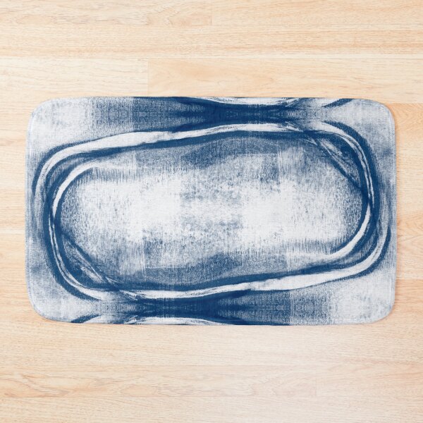 Item preview, Indigo Blue Modern Geometric Abstract "Stacked" designed and sold by Janine Aykens.