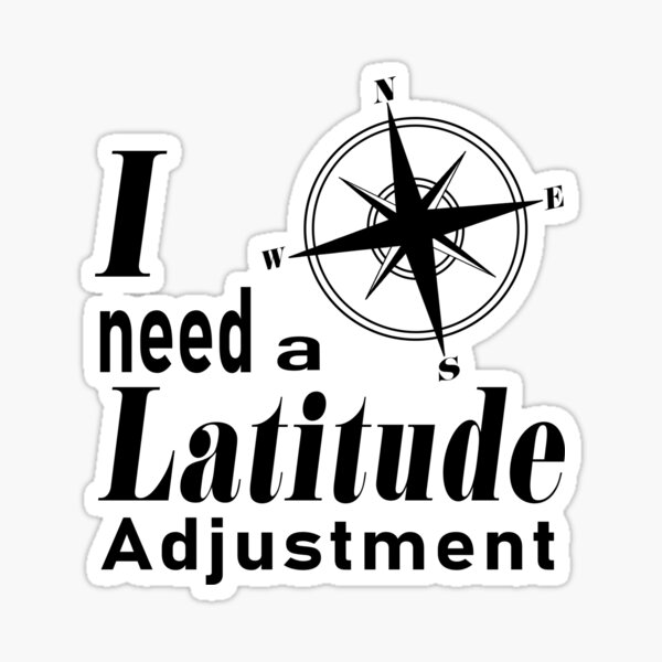 Latitude Adjustment Sticker