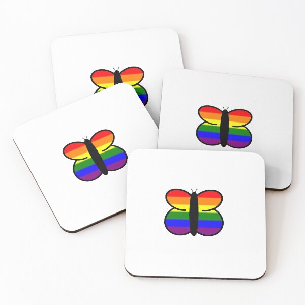 Item preview, LGBT Flag Butterfly designed and sold by Kerrino.