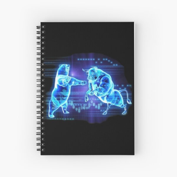 Bull and bear Spiral Notebook