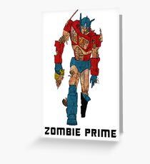 Zombie Prime Greeting Card