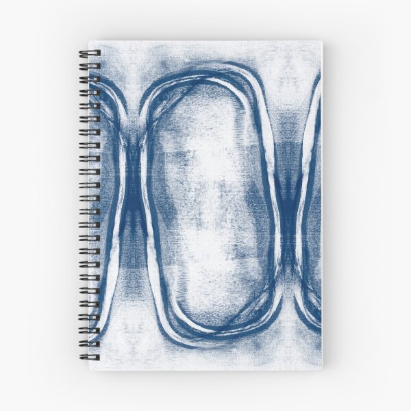 Item preview, Indigo Blue Horizontal Modern Geometric Abstract "Stacked" designed and sold by Janine Aykens.