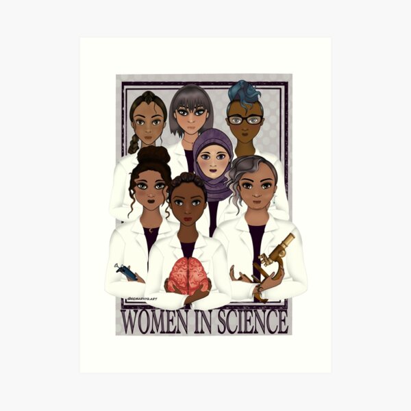 Women in Science Art Print