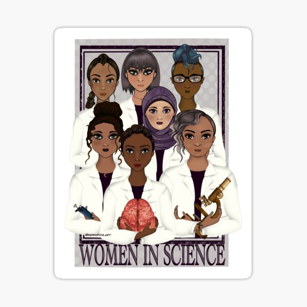 Women in Science Sticker