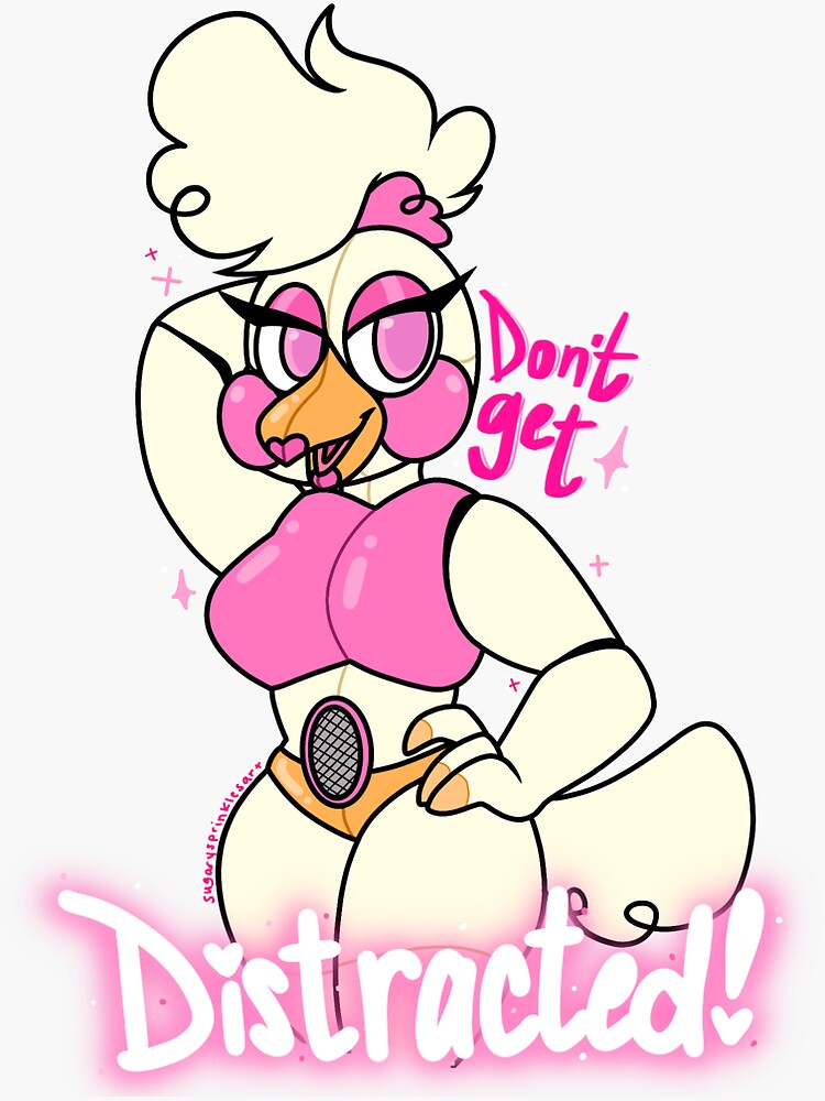 Funtime Chica Sticker for Sale by sugarysprinkles