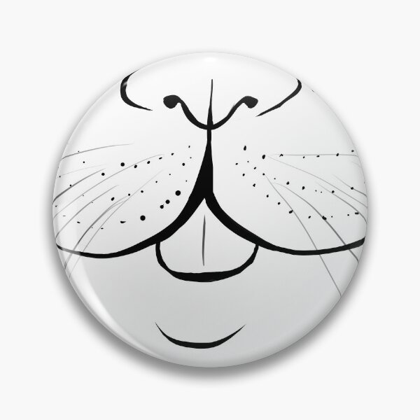 Item preview, Smiling Cat Snout With Tongue Lineart designed and sold by anatovas.