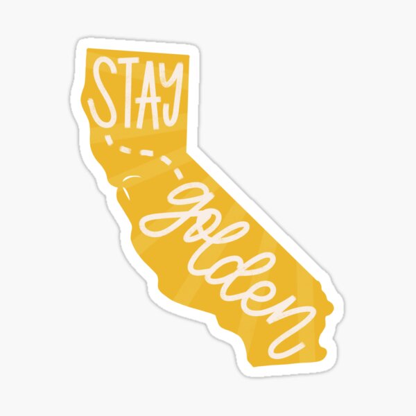 Stay Golden California Sticker