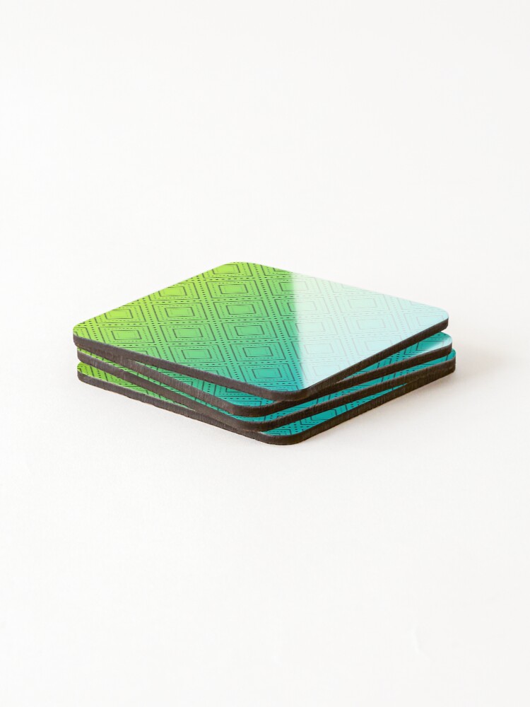 Thumbnail 4 of 5, Coasters (Set of 4), Gradient Pattern Mask designed and sold by lolora.