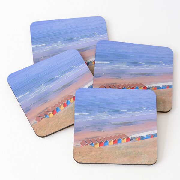 Item preview, Colourful beach huts by the promenade designed and sold by MichaelBShannon.