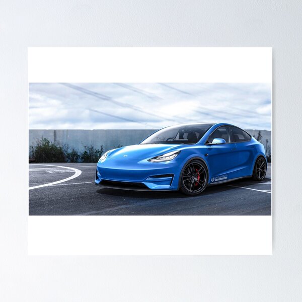 Tesla Model Y Wall Art for Sale