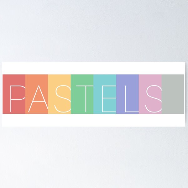Item preview, PASTELS Text With Pantone Colour Panels designed and sold by THNKDESIGN.