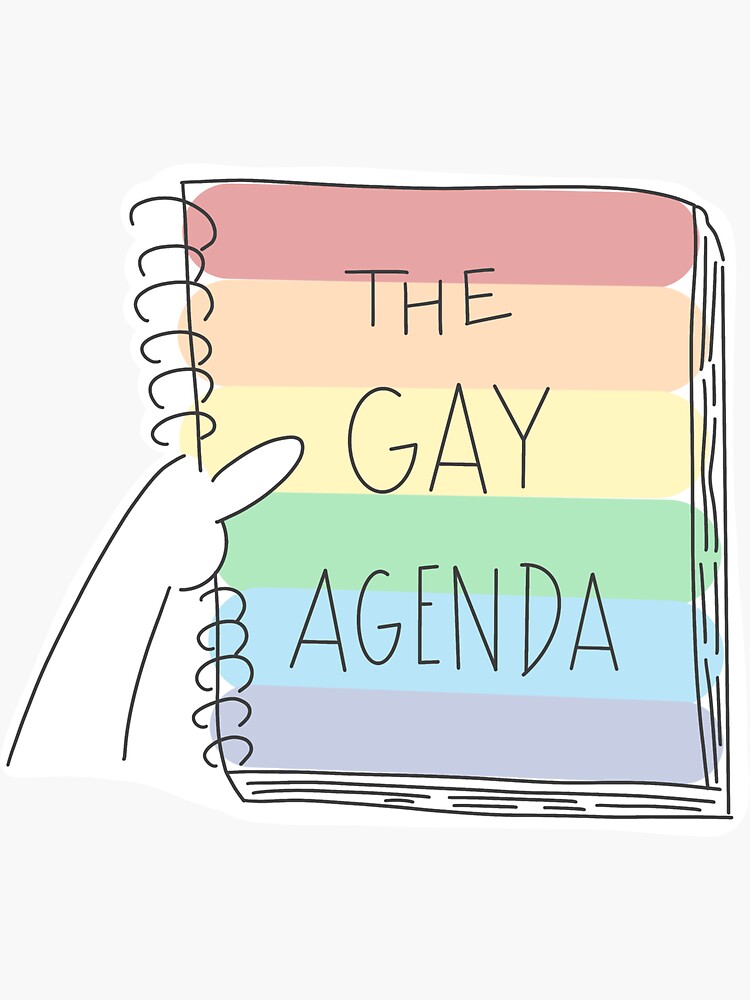 The Gay Agenda Sticker For Sale By Baeareadesigns Redbubble 7826