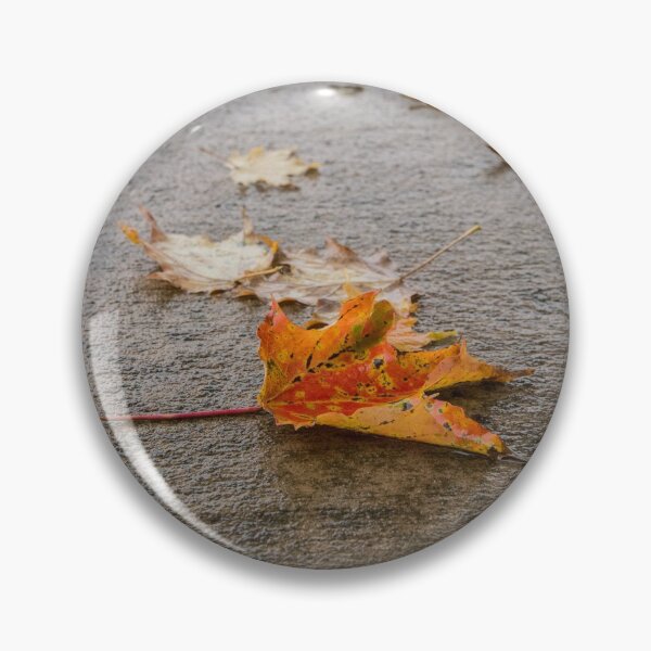 Item preview, Autumn Leaves on Sidewalk designed and sold by TinyCameraNinja.