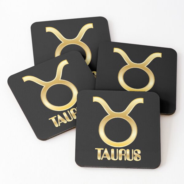 Item preview, Gold Bling Taurus Bull Zodiac Sign (Symbol & Text) Design designed and sold by Bill Shearer.