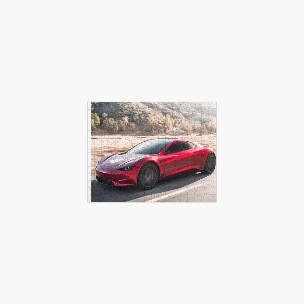 Tesla Roadster 2022 On The Road Design! Jigsaw Puzzle