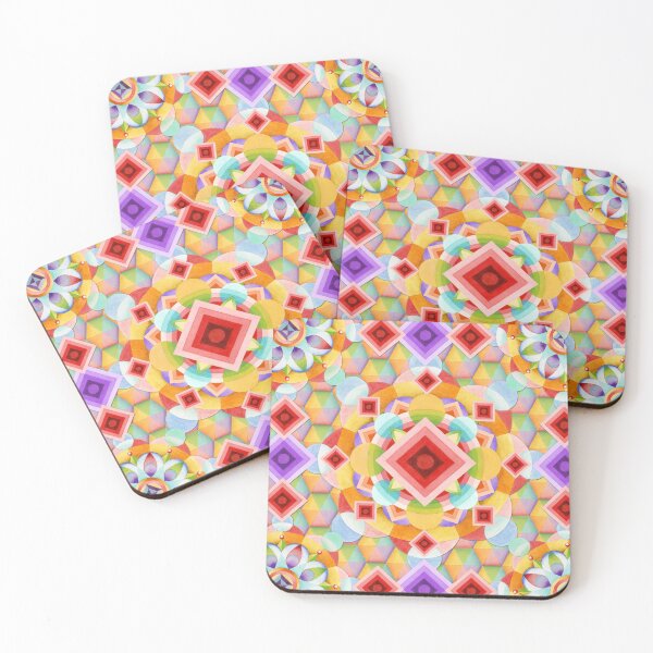 Item preview, Rainbow Harlequin Geometric designed and sold by PatriciaSheaDesigns.