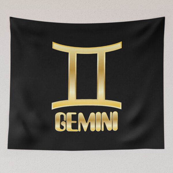 Item preview, Gold Bling Gemini Zodiac Sign (Symbol & Text) Design designed and sold by Bill Shearer.