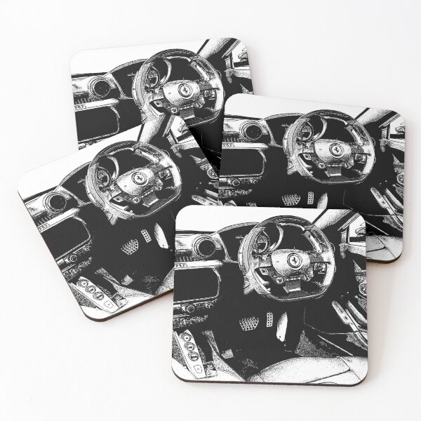 Item preview, Ferrari Lusso interior drawn designed and sold by outffocus.