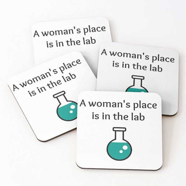 Item preview,  A woman's place is in the lab  - women in chemistry designed and sold by Inspirationmotivation.