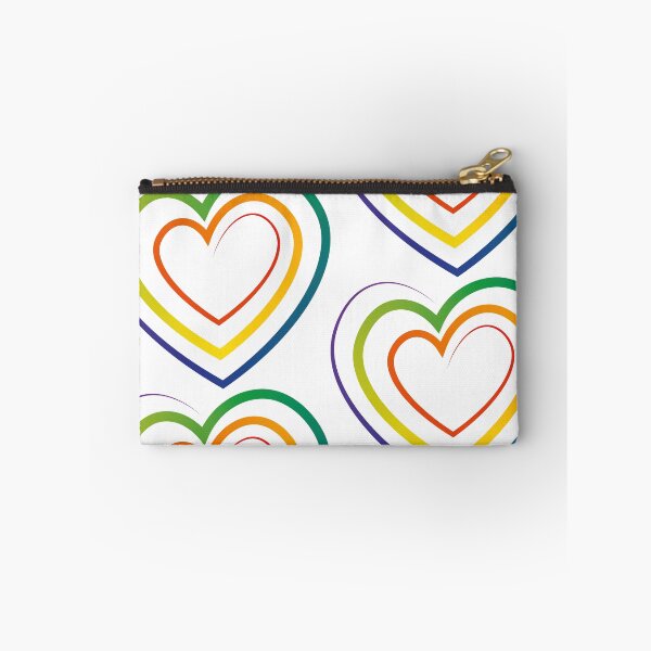 Item preview, Rainbow Heart on White Background (Pattern) designed and sold by xantheose.