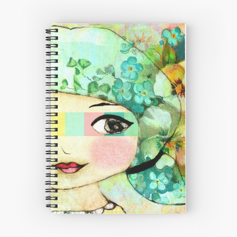 Vista previa del artículo con la obra «Cuaderno de espiral», diseñado y vendido por rubyacorn.
