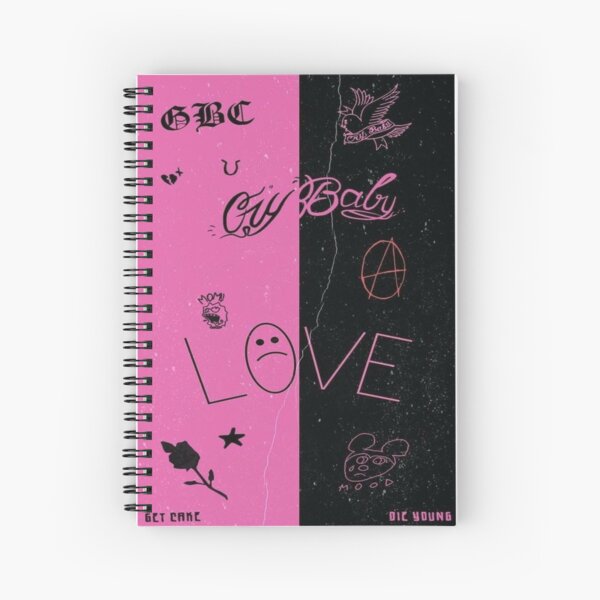 lil peep edit Spiral Notebook