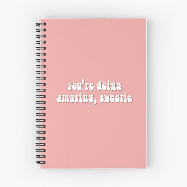 Item preview,  "You're doing amazing, sweetie" Kardashian quote (pink background) designed and sold by --EllieEdits--.