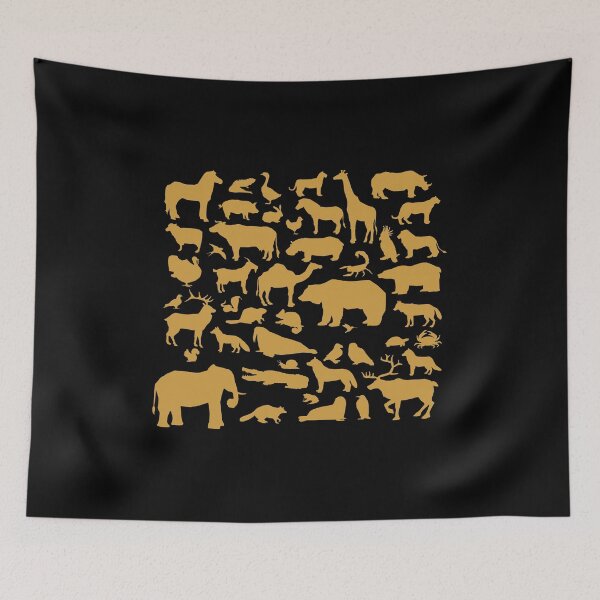 Item preview, animal silhouette set isolated designed and sold by qzpolo.