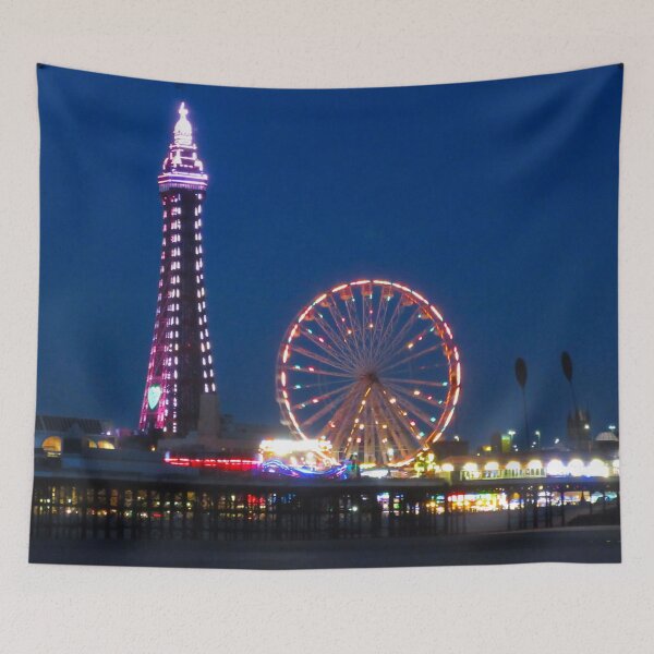 Item preview, Blackpool Beach Lights at Night designed and sold by Andrew Morrell.