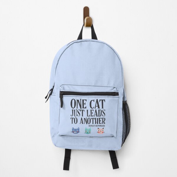Item preview, One cat just leads to another - Ernest Hemingway quote (black text) designed and sold by Ofeefee.