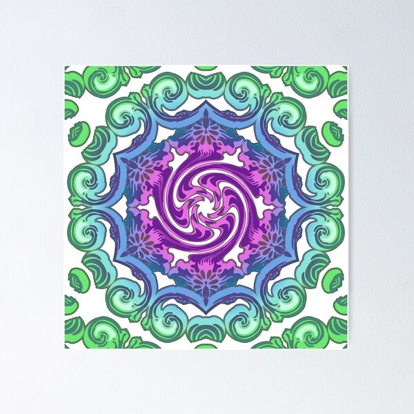 Item preview, Psychedelic Mandala Art 1 designed and sold by S Y N T H R E A L M.