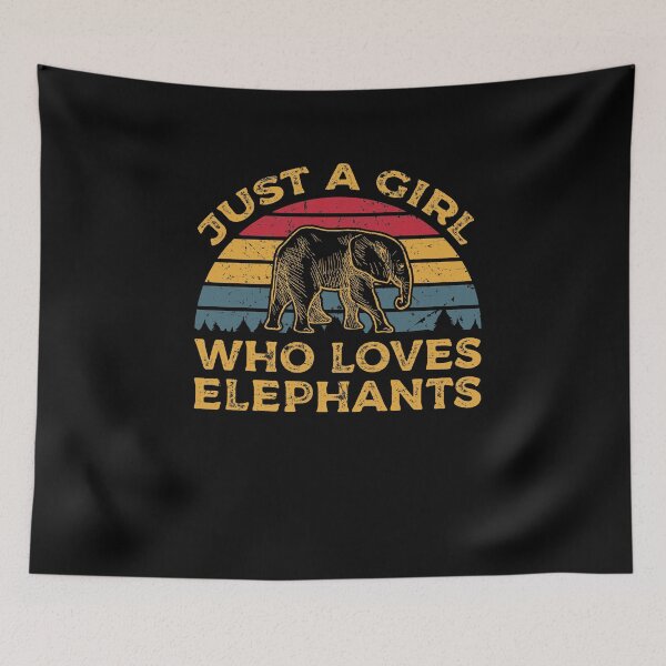 Item preview, Just a Girl Who Loves Elephants designed and sold by sesa10.