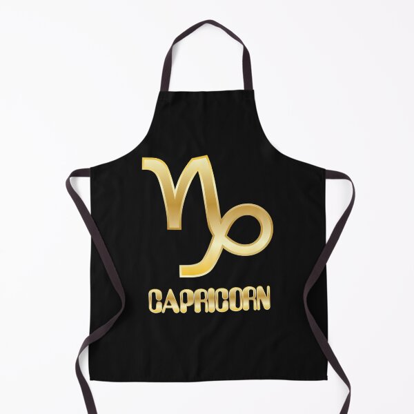 Item preview, Gold Bling Capricorn Zodiac Sign (Symbol & Text) Design designed and sold by Bill Shearer.