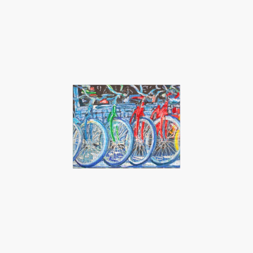 The Bicycle Shop - Bikes in A Row - Painting Jigsaw Puzzle